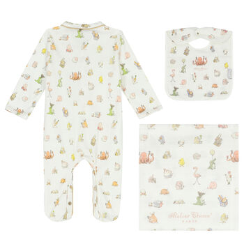 White Bebe Choux Baby Gift Set